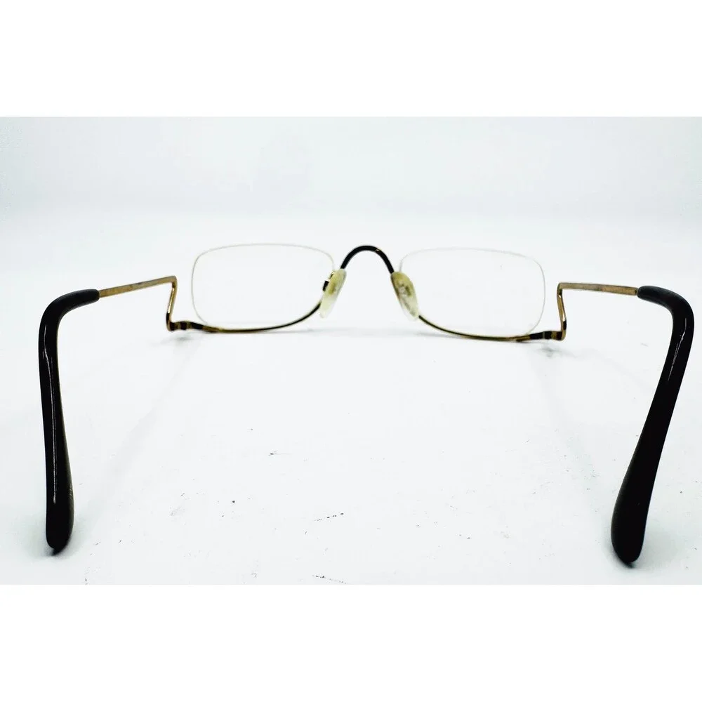 Charmant Eyeglasses Frames Women Gold Semi-Rimless Zig Zag Temple 4733 140mm